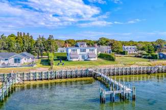 Exquisite Shelter Island Soundfront Beach House with Dock